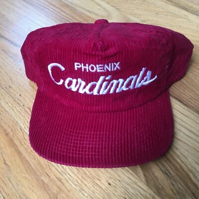 De Colección Arizona Cardinals Sombrero Pana Deportes Especialidades Script Phoenix Correa Foto 1 de 3