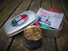 Vespa Scooter Engraved Brass Coin &amp; Stand,  GIFT Box Mod Quadrophenia Ska Skins