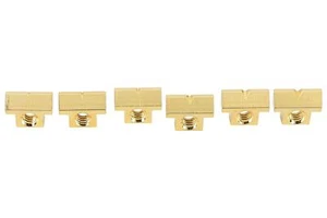 Notched String Specific ABR-1 Bridge Saddles for USA ABR-1 bridges - Gold - Picture 1 of 3