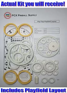 1976 Bally Flip Flop Pinball Machine Rubber Ring Kit - Picture 1 of 2