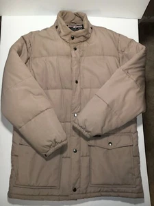 Goose Country Down Parka Puffer Coat Men's Vintage Winter Outdoors Chore Flaws L - Picture 1 of 9