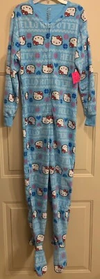 Traje Hello Kitty Union Disfraz Pijama Pijamas M Pies Medianos Azul Nuevo Envío Rápido Foto 1 de 2