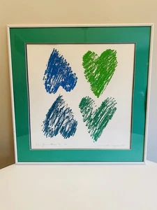 Micaela Myers Cross Your Heart #3 Signed Lithograph 11/25 Dated 1980 Framed - Picture 1 of 7