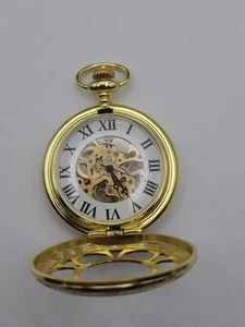 Modern Mechanical Wind Pocket Watch Skeletonized Steampunk Pocket Watch - Picture 1 of 8