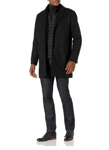 Dockers Men's Weston Wool Blend Coat - Size 3XL Color Black .................178 - Picture 1 of 9