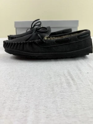 Zapatilla Mocasín Plana Sin Cordones Minnetonka Para Hombres Casey 4150 Talla 8M Carbón Nueva Foto 1 de 4