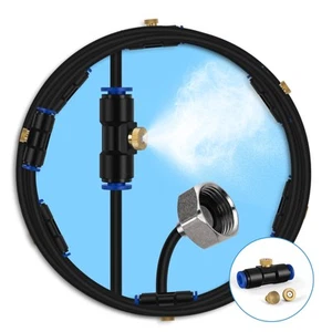 Misting Cooling System Outdoor Misting System For Patio 40 Ft Misting Line+10 Mi - Picture 1 of 8
