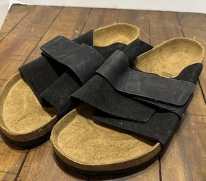 Birkenstock New Kyoto Black Nubuck/Suede Leather Size 45 Men’s 12 - Picture 1 of 4