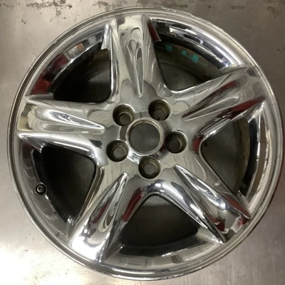 2001-2005 Lincoln LS Rim Wheel 17” Aluminum 5 Spoke Chrome Foto 1 de 4