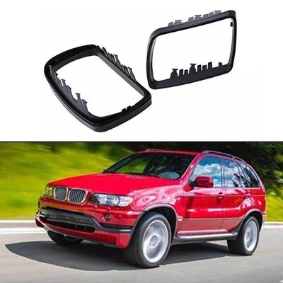 ABS Plastic Door Wing Mirrors Covers for BMW For X5 E53 Reliable Fitment - Image 1 of 4