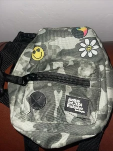 Justice Mini Nylon Camo Backpack 6” X 6” Fanny Pack Adjustable 16” To 24” Waist - Picture 1 of 9