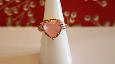 Anillo Bomb Party Into The Glow cuarzo rosa oro rosa talla 7 RG83191 Foto 1 de 3