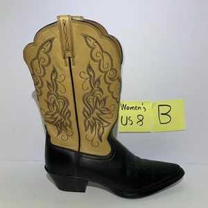 Women's Ariat Cowboy Boots Size 8 B White Style 15781 - Picture 1 of 13
