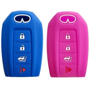 Silicone 4 Buttons Smart Key Skin Jacket Fob Cover Case Remote Keyless Entry ... - Picture 1 of 4