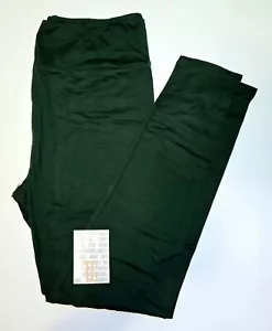 Leggings LuLaRoe TC VERDE SCURO tinta unita alti e curvy (taglia 12-18) nuovi con etichette - Foto 1 di 6