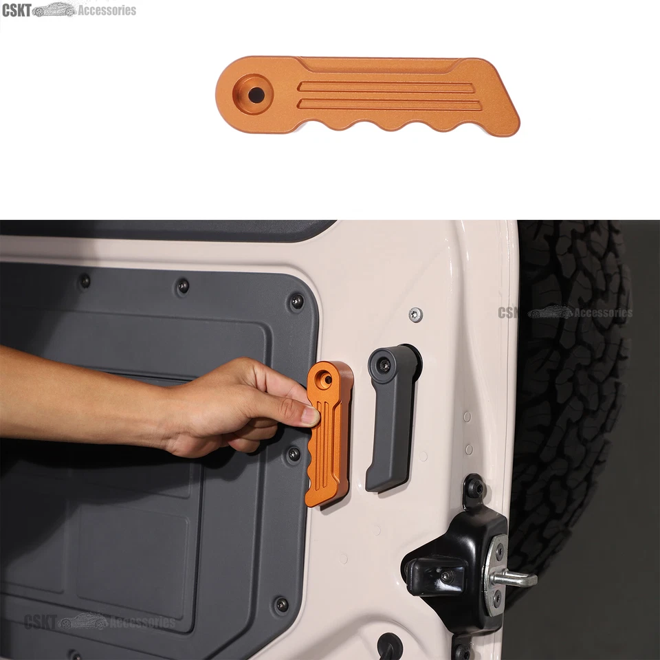 Manija de puerta trasera de aluminio naranja para maletero Ineos Grenadier 2022-2026 Foto 1 de 4