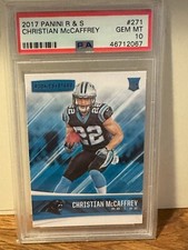 2017 Panini Rookies & Stars #271 CHRISTIAN MCCAFFREY Rookie PSA 10 Panthers