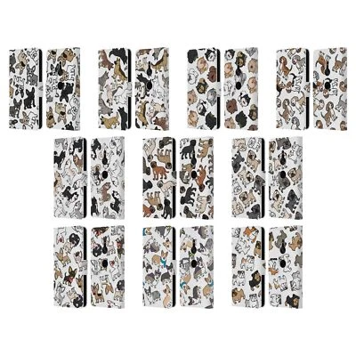 HEAD CASE DESIGNS DOG BREED PATTERNS LEATHER BOOK WALLET CASE FOR SONY PHONES 1 - Image 1 of 4