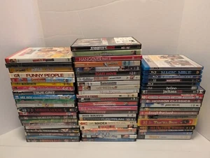 Mixed Lot Of 62 DVDs And Blu-rays Horror Comedy Disney Action - Picture 1 of 8
