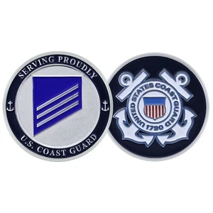 MONEDA DE DESAFÍO DE 1,75" COAST GUARD E-3 SEAMAN - Imagen 1 de 1