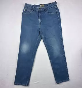 Vtg LL Bean Jeans Mens 34X32(Measure 32X31) Blue Cotton Classic Fit Medium Wash - Picture 1 of 11
