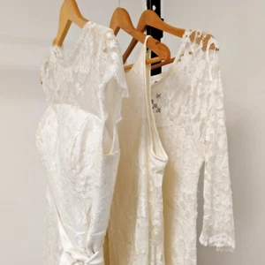 White / Ivory Lace Wedding Dress Bundle x3 Dresses Need Attention Mixed Sizes - Picture 1 of 21