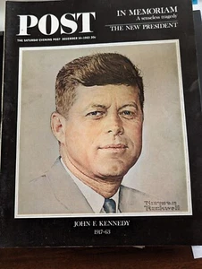 Saturday Evening Post Magazine John F Kennedy Memorial JFK December 14 1963 - Picture 1 of 2
