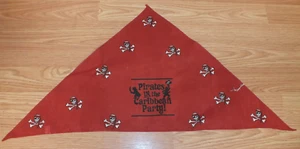 Rot & Schwarz Fluch der Karibik Party! Sammlerstück Bandana Only - Bild 1 von 5