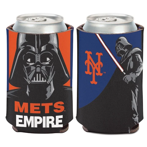 New York Mets Darth Vader Can Cooler 12 oz. Star Wars Mets Empire Koozie Cover