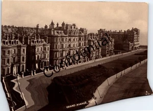 BRIGHTON AND HOVE SUSSEX GRAND AVENUE REAL PHOTO VINTAGE POSTCARD - Picture 1 of 2