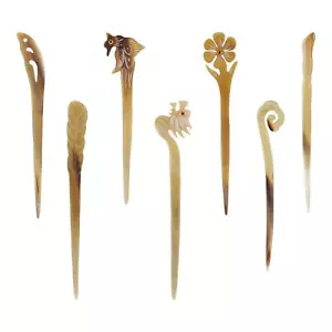 7 Pack Vintage Retro Ancient Chinese Japanese Chopsticks Hair Sticks Pins Picks - Picture 1 of 4
