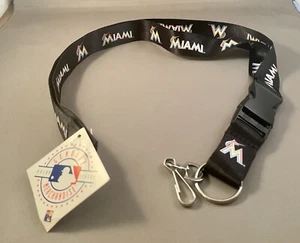 Miami Marlins cordino/portachiavi a due lati staccabile MLB nuovo con etichetta - Foto 1 di 2