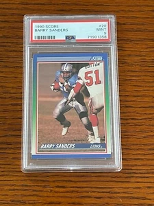1990 Score Barry Sanders #20 PSA 9 MINT HOF - Picture 1 of 2