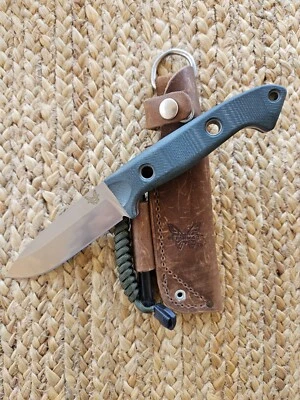 Cuchillo de supervivencia de hoja fija Bushcrafter 162 hecho en banco Foto 1 de 4