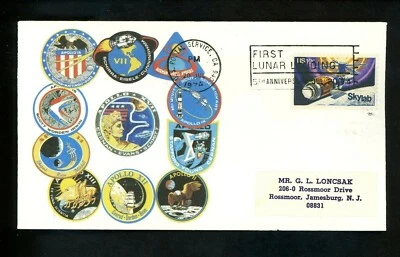 US Space Cover Apollo 11 5th Anniv. Moon Landing US Postal Service CA 7/20/1974 - Image 1 of 2