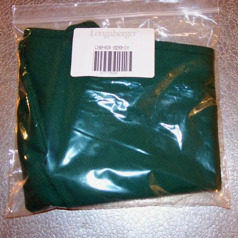 Longaberger Ivy BOOK KEEPER Basket Liner ~Made in USA~ Brand New in Bag! Cover