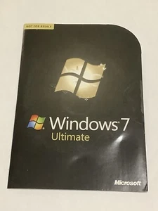 Microsoft Windows 7 Ultimate 32/64 Bit DVD -Full Version -New sealed READ - Afbeelding 1 van 4