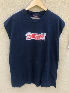 Y2K Skin Industries Shirt Cut Off Pinup girl emo grunge red tee tank top 2XL VTG - Picture 1 of 9