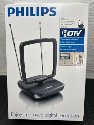 Antena interior Philips para HDTV/UHF/VHF/FM SDV5119/27 - Nueva en caja Foto 1 de 4