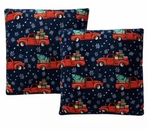 Morgan Hogar Navidad Entregas Vacaciones Estampado Felpa 18" Almohada Paquete de 2 - Imagen 1 de 2