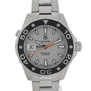 TAG Heuer Aquaracer Diver 500m WAJ1111 grau 43mm Herrenuhr + Gehäuse - Bild 1 von 13