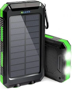 Solar Charger Power Bank 20000mAh Portable Charger Power Bank External Battery - Picture 1 of 50