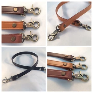 1" Cowhide Leather Cross Body or Shoulder Bag Purse Straps 7 lengths + 4 Colors - Picture 1 of 11