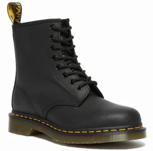 Dr. Martens 1460 Greasy - Damen Schnürstiefel 8 Ösen Leder 11822003 - Schwarz - Bild 1 von 6