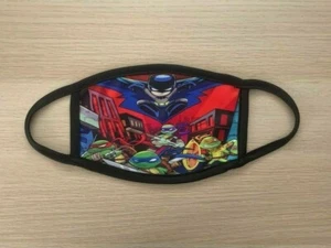 DC Batman and TMNT Ready Washable Reusable Sublimated Face Mask Mouth Mask Cover - Picture 1 of 2