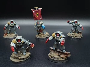 Warhammer 30k 40k Space Wolves Tartaros Terminators x5 #1 Painted G431 - Picture 1 of 8