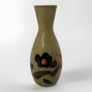 Vaso floreale marrone in ceramica alto 5" - Foto 1 di 7