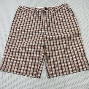Pantaloncini Hurley Golf Chino Plaid Poly Rayon Flat Stealth Tasca Uomo Taglia 29 - Foto 1 di 8
