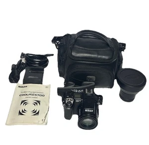 Nikon Coolpix 5700 Digital Camera & MH-53 Charger 8x Nikkor Lens N55, WC-E80 - Picture 1 of 15