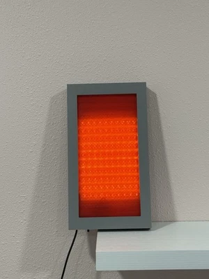 Panel de alerta rojo iluminado inspirado en Star Trek de 11" de alto. Foto 1 de 3